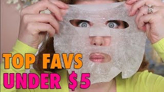 Top 7 Favorite Sheet Masks Under 5  Drugstore Skincare [upl. by Jereme]