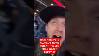 Pete Alonso Home Run LIVE From Citi Field Watch Party 🔥🤯 [upl. by Eessej]