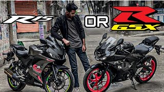 R15 vs GSXR 150R কোনটা আপনার জন্য সেরা  Bike Lover Bachelor [upl. by Kienan]