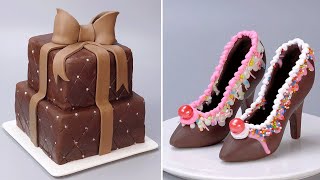 Tasty Fondant Cake Decorating Ideas  How To Make Wonderful Chocolate Cake Decorating Tutorials [upl. by Afira]