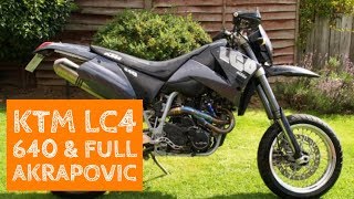 Ktm lc4 640 with Akrapovic system [upl. by Salangia177]