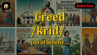 n Creed meaning set of beliefs with 5 examples [upl. by Ymaj]