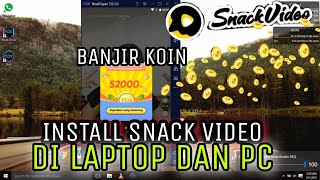 Cara menginstall aplikasi Snack Video di Laptop dan PC [upl. by Leuqim]