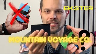 Which ONE Mountain Voyage vs Ekster Wallet [upl. by Koralle]