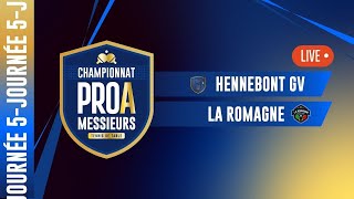 PRO A MESSIEURS  J5  HENNEBONT GV vs LA ROMAGNE SS [upl. by Enitram588]