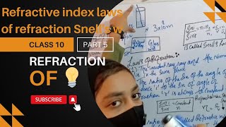 Refraction of light  Class 1Oth PhysicsTopic 124 Refraction of light  teach dua  MCQ [upl. by Lacee6]