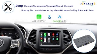 How to Install JoyeAuto Wireless Apple CarPlay amp Android Auto Interface for JEEP Uconnect 84quot [upl. by Ajit]