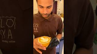 Roseta🪴coffeeart highlights videoshort viralshorts latteart foryou subscribers [upl. by Rosabel]