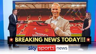 🚨ZINEDINE ZIDANE NEW MAN UNITED COACH UNVEILING TODAY AT OLD TRAFFORD‼️ SKY SPORTS BREAKING NEWS💥 [upl. by Graham575]