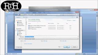 How to Save and Open a Word Document in Windows 7Word 2010 Tutorial [upl. by Salocin]