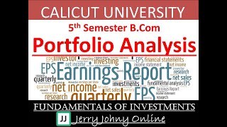 Class 62 Portfolio Analysis [upl. by Jilly170]