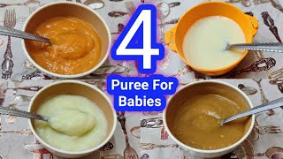 6Month Baby Foods Recipes  puree Recipes for babies  Baby food chart  weight Gain baby food [upl. by Atsahc595]