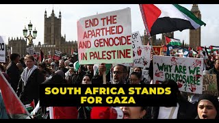 Thousands of South Africans Gather in Cape Town to Protest the Year Long War on Gaza [upl. by Nodyarg351]