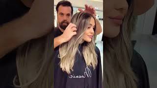 Mounir Hair Coloring Transformation shorts shortsvideo haircolor [upl. by Wolford808]