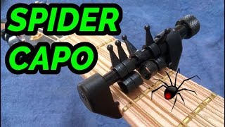 SPIDER CAPO Flexi Capo  Bajo Quinto  Review [upl. by Aleetha]