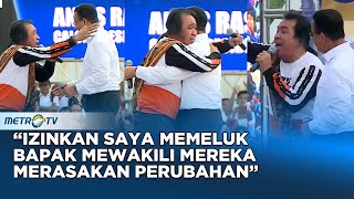 Momen Haru Anies Peluk Nelayan saat Kampanye NasDem di Parepare [upl. by Nnewg]