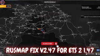 RUSMAP FIX FOR EURO TRUCK SIMULATOR 2 147 [upl. by Ahseyt245]