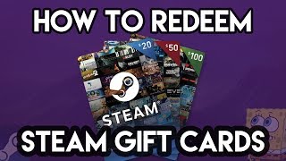 How to Redeem a Steam Gift Card [upl. by Aldin]