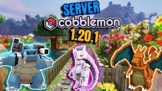 👨‍🔧SERVER con MODS COBBLEMON🔴 MINECRAFT 1201 NO PREMIUM💛 247 ABIERTO [upl. by Esinned]