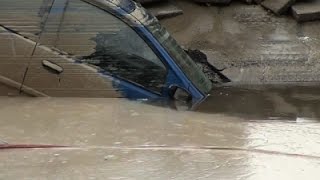 Raw Burst Water Main Floods Amsterdam Hospital [upl. by Asaph]