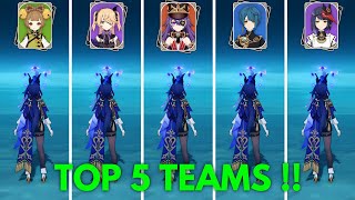 5 Best Teams For F2P Clorinde Genshin Impact [upl. by Bradlee]