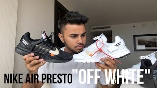 OFF WHITE Nike Air Presto Black amp White quotPolar Oppositesquot Review  On Feet [upl. by Atiniuq]