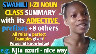 SWAHILI IZI NOUN CLASS SUMMARY WITH ITS POSSESSIVES DEMONSTRATIVES 6 more [upl. by Gurl593]