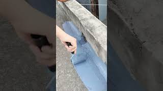 P203Roof leak waterproofing repair artifact New waterproof materialExterior wall seepage moisture [upl. by Tuneberg21]