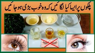 Grow Eyelashes amp EyeBrows Fast Naturally with Home Remedies in Urdu Hindi [upl. by Spiers]