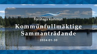 Kommunfullmäktige sammanträde 20240130 [upl. by Tterraj]