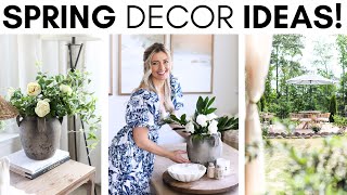 SPRING DECORATING IDEAS  BUDGETFRIENDLY DECOR TIPS  DECORATING FOR SPRING [upl. by Nylkcaj942]