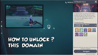 How To Unlock Moshiri Kara Domain Inazuma  Genshin Impact [upl. by Ymorej957]