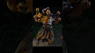 The man saves his family from the four hand monster 👹👺 mortalkombatmovie2021 shorts monster [upl. by Ennayr]