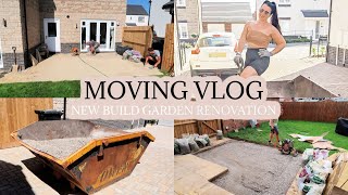 MOVING VLOG  GARDEN PATIO TRANSFORMATION [upl. by Alekat]