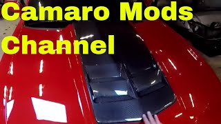 Camaro Hood Heat Extractor installation Pt 2 [upl. by Kcirdet]