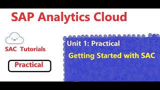 3 How to Get started with SAC SAP Analytics Cloud [upl. by Aicatsue]