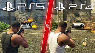 GTA 5 Next Gen Remastered PS5 VS PS4  Direct Comparison Attention to Detail amp Graphics ULTRA 4K [upl. by Ahsielat]