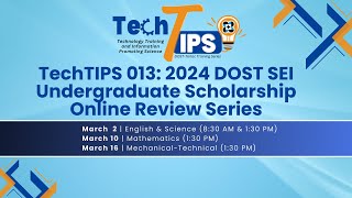 𝐄𝐍𝐆𝐋𝐈𝐒𝐇  DOSTSEI Undergraduate Scholarship Online Review Series  Session 1 March 2 [upl. by Ivatts]