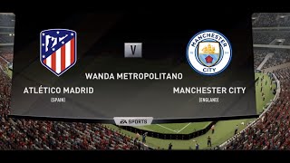 ATLÉTICO MADRID 40 MANCHESTER CITY I JUEGO 07 La Super Liga Clásica Videojuego Futbol Soccer [upl. by Nylodnew]