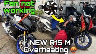 NEW BIKE R15 M RADIATOR FAN NOT WORKING  How to fix it and How to maintain it [upl. by Atiken]