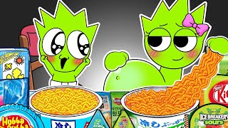 SPRUNKI ASMR  OWAKCK Pregnant amp Baby Convenience Store Food Mukbang  Incredibox Animation [upl. by Aneeuq819]