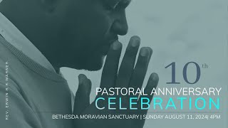 Pastoral Anniversary Celebration  10th Years  Rev Erwin RR Warner  August 11 2024 [upl. by Aicenek441]