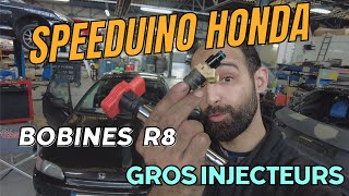 Speeduino Honda OBD1  Gros injecteurs et Bobines R8 sur EJ1 [upl. by Petrine317]