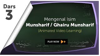 3 Mengenal MunsharifGhairu Munsharif  Belajar Nahwu Animated Learning [upl. by Ainet]