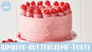 HimbeerButtercremeTorte – die musst du unbedingt probieren – sooo fruchtig 💗 🤗  Einfach Backen [upl. by Robins]