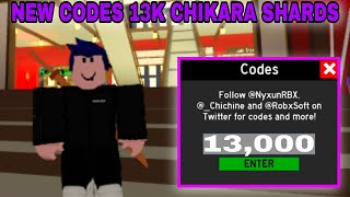 NEW CODES 3 CODES 13K CHIKARA SHARDS  ANIME FIGHTING SIMULATOR  Roblox  Part 4 [upl. by Kermy3]