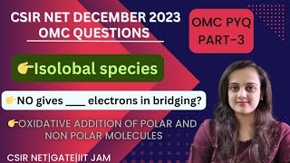 isolobal analogyelectron contribution of NO in bridge systemoxidative Addition of polar amp nonpolar [upl. by Anagnos395]