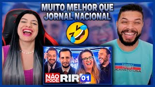 JORNAL NÃO PODE RIR 1  Castro Brothers REACT [upl. by Malamut]