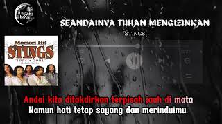 STINGS  Seandainya Tuhan Mengizinkan  Karaoke   Minus One  No Vocal [upl. by Irehj]