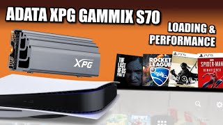 ADATA XPG GAMMIX S70 PS5 SSD Loading amp Performance Test 6 [upl. by Menell607]